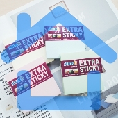 Блок самоклеящийся бумажный Stick`n 21663 76x76мм, 90 листов, 70 г/м2, пастель, голубой усиленный клей