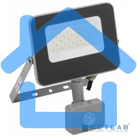 Прожектор Iek LPDO702-20-K03 СДО 07-20Д светодиодный серый с ДД IP44 IEK-6