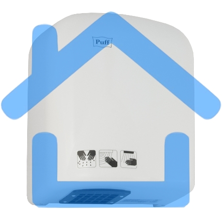 Электросушитель для рук PUFF 165 1.65кВт белый ABS пластик