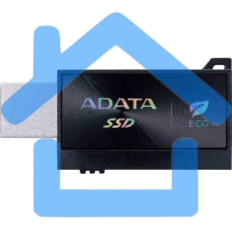 Внешний SSD ADATA External SSD SC730, 1000Gb, Type-C, Type-A, USB 3.2 Gen2, R/W 600/600 MB/s, 36.8x23.8x9.7мм, черный (5 лет)-7