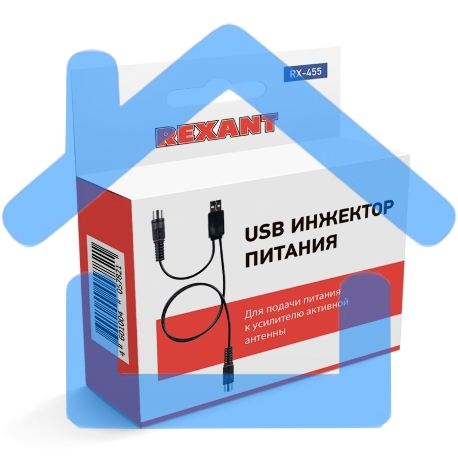 USB инжектор питания для активных антенн RX-455 Rexant-2