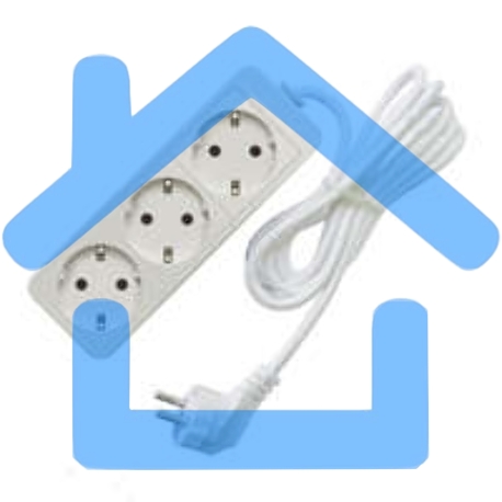 Удлинитель 3х7м с заземл. 16А IP20 3.5кВт Союз 481S-6307