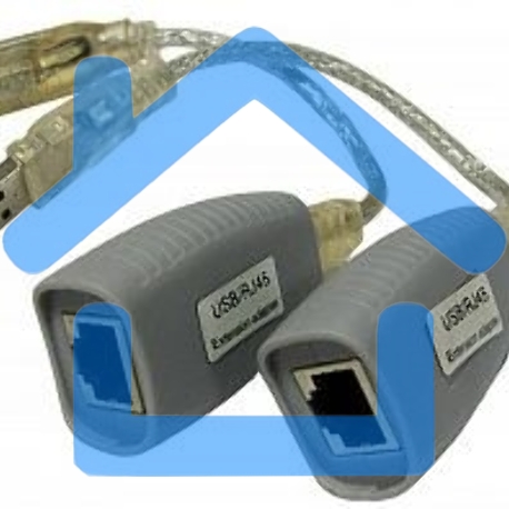 Удлинитель USB 1.1 интерфейса для клавиатуры и мыши по кабелю витой пары (CAT5/5e/6) до 100м, USB звуковые платы и т.д. до 70м