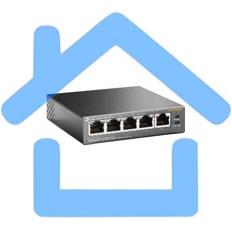 Коммутатор TP-Link SMB TL-SF1005P 5-портовый 10/100 Мбит/с настольный коммутатор с 4 портами PoE -3