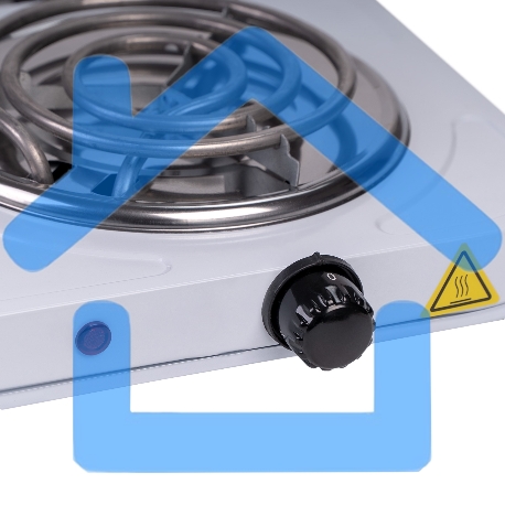 Электрическая плитка Galaxy Line GL 3004, белый, электрическая, 2000 Вт (1000Вт+1000Вт)-3