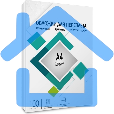 Обложки для переплета Heleos A4 230г/м2 белый (100шт) CCA4W-2
