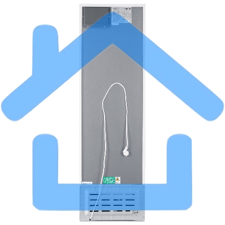 Холодильник Hyundai CC2056FWT белый двухкамерный 129/64л морозилка снизу-15