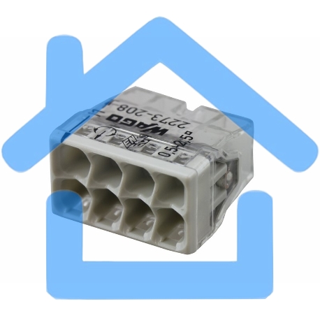 Экcпресс-клемма, 8-проводная до 2,5 мм², (50 шт./уп.) WAGO 2273-208