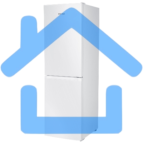 Холодильник Hyundai CC2056FWT белый двухкамерный 129/64л морозилка снизу