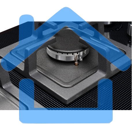 Варочная панель комбинированная Kuppersberg EGS 600 Газоэлектрическая независимая варочная поверхность, стеклокерамика KANGER, ширина 60 см, Тип нагрева HI-Light/Газ, Слайдер/механическое управление, 3 цифровых дисплев, 9 уровней мощности, Блокировка пане-7