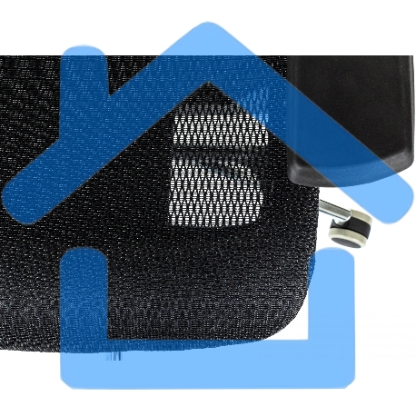 Кресло руководителя Бюрократ MC-912-H черный, сетка с подголов. крестов. металл хром-7