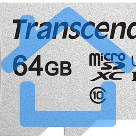 Флеш карта microSD 64Gb Transcend microSDXC Class 10 UHS-I U1, (без адаптера), TLC