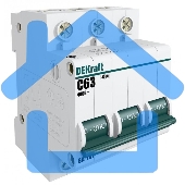 Выключатель автоматический модульный Dekraft 3п C 6А 4.5кА ВА-101 11076DEK