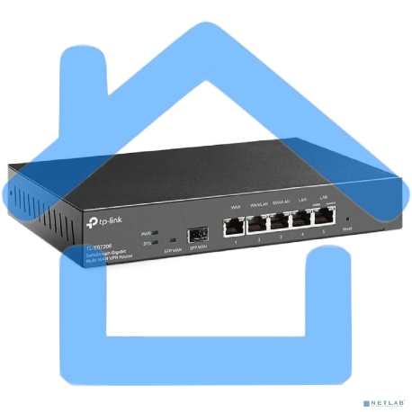 Маршрутизатор TP-Link Gigabit multi-WAN VPN router, 1 Gb SFP WAN,1 Gb RJ-45 WAN, 2 Gb WAN/LAN, 2 Gb fixed LAN ports-19