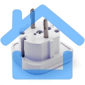 Переходник Gembird Переходник с вилки EU,UK в RU (A-AC-UKEU-001)