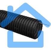 Труба гофрированная IEK (CTG20-20-K02-100-1) ПНД d 20 с зондом (100 м) ИЭК черный 403085