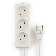 Удлинитель Гарнизон EL-NL3-W-2, 3 розетки допустимый ток 10А, длина 2м.