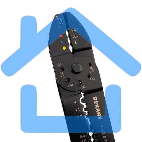 Кримпер Rexant HT-204 для обжима наконечников и зачистки проводов-4