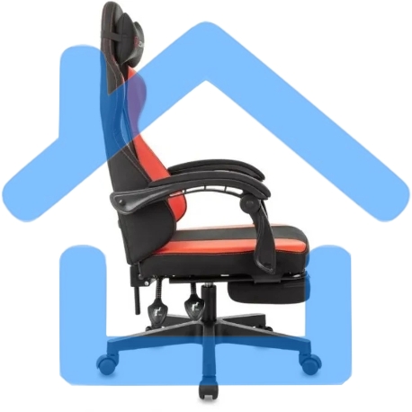 Кресло игровое Zombie Weaver черный/красный-13