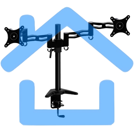 Кронштейн для мониторов Cactus CS-VM-D08-BK черный 13
