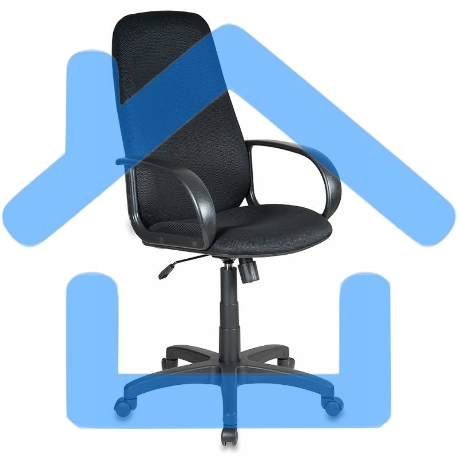 Кресло руководителя Бюрократ CH-808AXSN/TW-11 черный TW-11-25