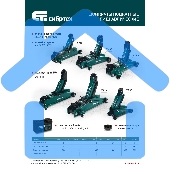 Домкрат гидравлический подкатной Сибртех 2 т, 85-330 мм, низкий подхват, в пласт. кейсе