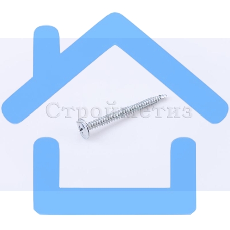 Саморез 4.2х19 металл-металл с прессшайбой сверло цинк (уп.200шт) коробка СТРОЙМЕТИЗ UTORM2060074