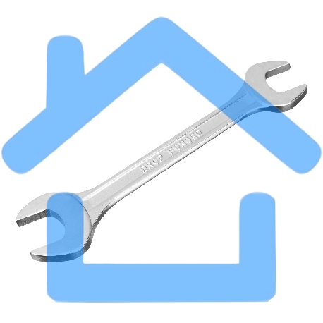 Ключ рожковый, 19 х 22 мм, хромированный Sparta-4