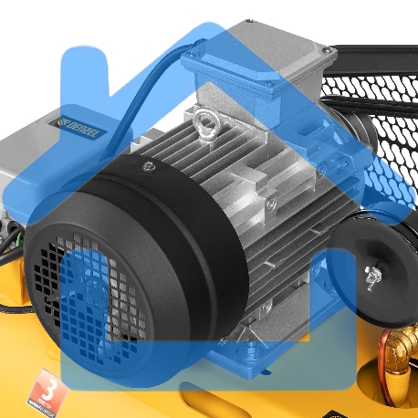 Компрессор воздушный рем. привод BCW3000-T/100, 3,0 кВт, 100 литров, 520 л/минDenzel-16