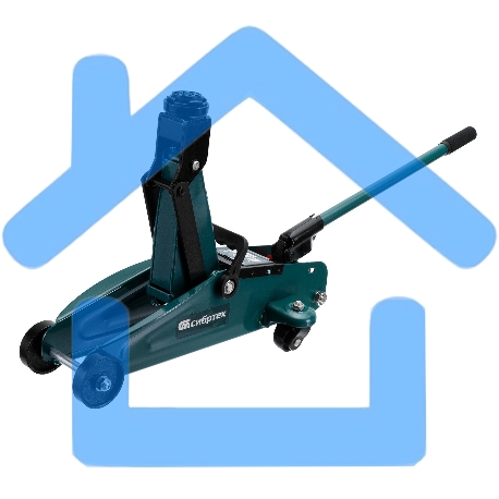 Домкрат гидравлический Сибртех подкатной, 2т, 127-330мм-19