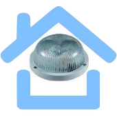 Светильник НПП 03-60-1301 Круг 1х60Вт E27 IP65 накладной промышлен. Владасвет СТЗ 11663/10128