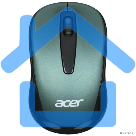 Мышь беспроводная Acer OMR135 зеленый, 1000 dpi, радиоканал, USB, кнопки - 3-4