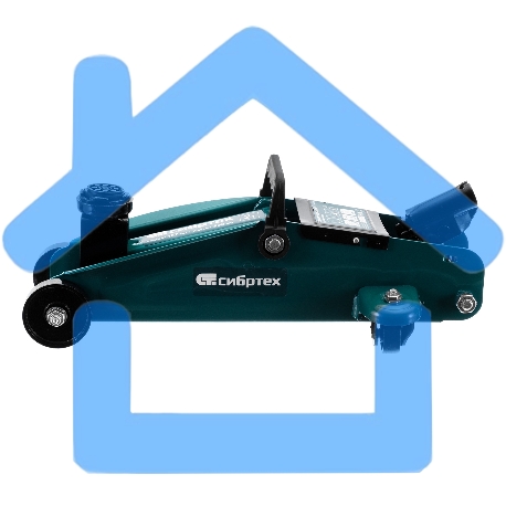 Домкрат гидравлический Сибртех подкатной, 2т, 127-330мм-12