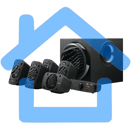 Колонки Logitech Z906 5.1 черный 500Вт-27