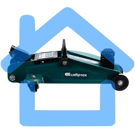 Домкрат гидравлический Сибртех подкатной, 2т, 127-330мм-18