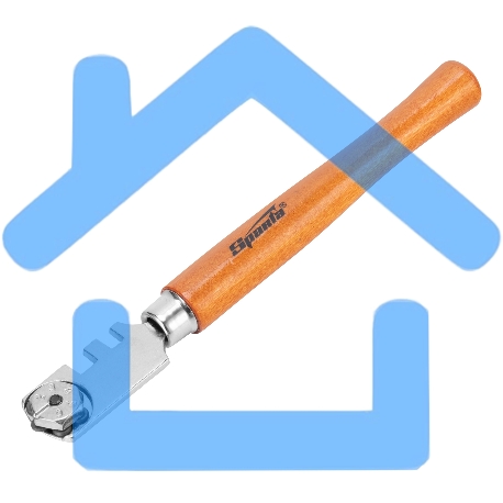 Стеклорез 6-роликовый с деревянной рукояткой Sparta-5