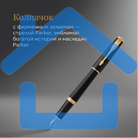 Ручка перьевая Parker Urban Core F309 (CW1931593) Muted Black GT F сталь нержавеющая, подарочная коробка-3