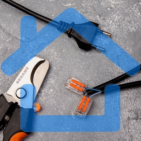 Универсальная клемма 2-проводная, прозрачная (0,08-2,5/4 мм²) (50 шт./уп.) Rexant-1