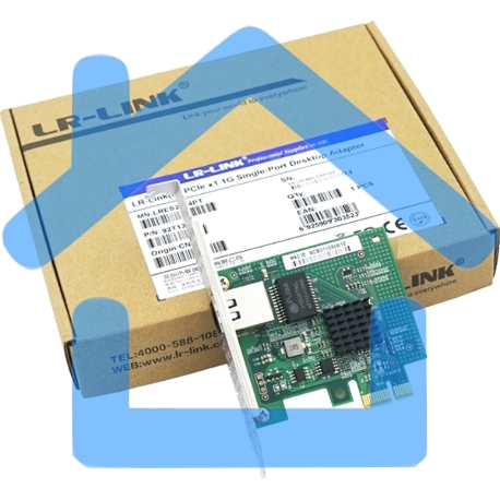 Сетевой адаптер LR-LINK LRES2034PT PCIe x1 1*RJ45 NIC Card (303523)