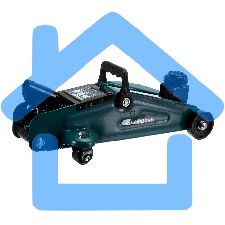 Домкрат гидравлический Сибртех подкатной, 2т, 127-330мм-7