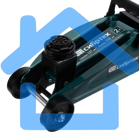 Домкрат гидравлический Сибртех подкатной, 2т, 127-330мм-17