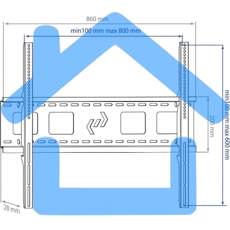 Кронштейн для LED/LCD Kromax STAR-1 черный Диагональ экрана (дюймы) 32