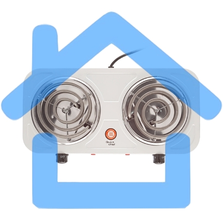 Электрическая плитка Centek CT-1509 (белая) 2конфорки ТЭН 140мм, 2000Вт, индикатор работы, усиленный корпус-3