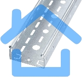 Лоток листовой перфорированный 100х50 L3000 сталь 0.6мм S3 ДКС SPL3510