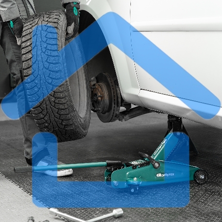 Домкрат гидравлический Сибртех подкатной, 2т, 127-330мм-10