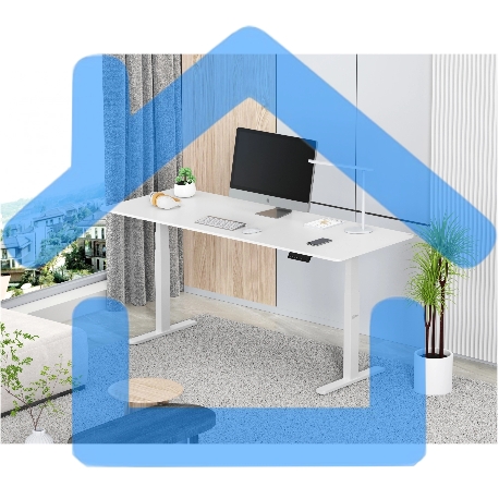 Подстолье Cactus CS-EDLF-WT каркас белый-9