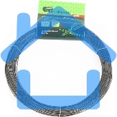 Проволока стальная 50 м, вязальная, термообработанная 0,9 мм Сибртех