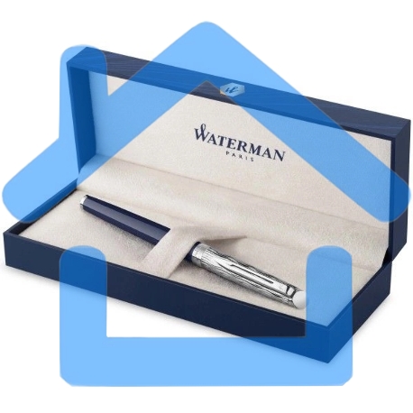 Ручка перьевая Waterman Hemisphere L`Essence du Bleu (CW2166467) LaqBlue CT F сталь нержавеющая, подарочная коробка-4