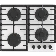 Газовая варочная панель Gorenje GT642SYW, 4 конфорки, закаленное стекло, белый