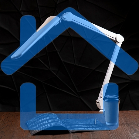 Лампа настольная бестеневая Rexant, струбцина, 